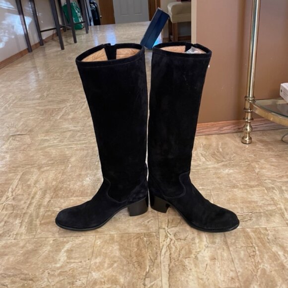 Free Lance Paris black suede tall moto boot - Picture 12 of 16